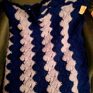 Vintage Crocheted Throw Blanket